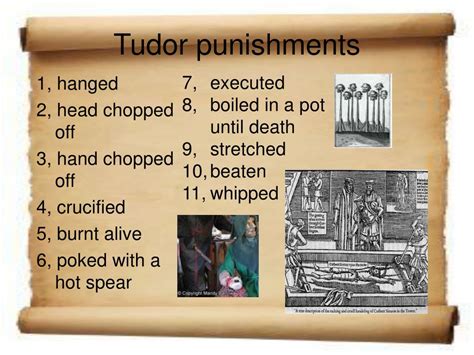 Crime and Punishment in the Tudor Period.